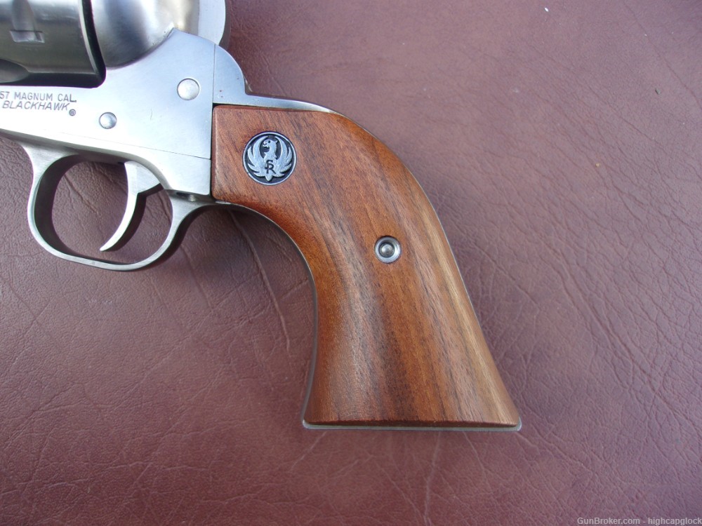 Ruger Blackhawk .357 Mag 6.5" Stainless SA Revolver 99% In Box 1989 $1START-img-7