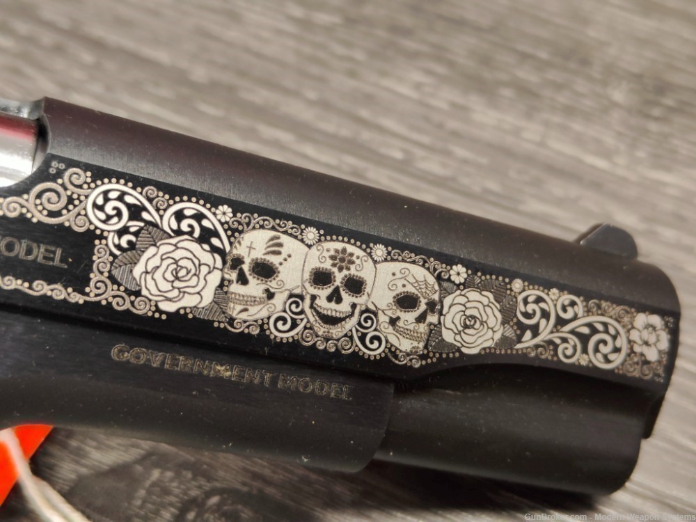 COLT 1911 DAY OF THE DEAD 1.0 O1911C-45 ENGRAVED COLT-img-3