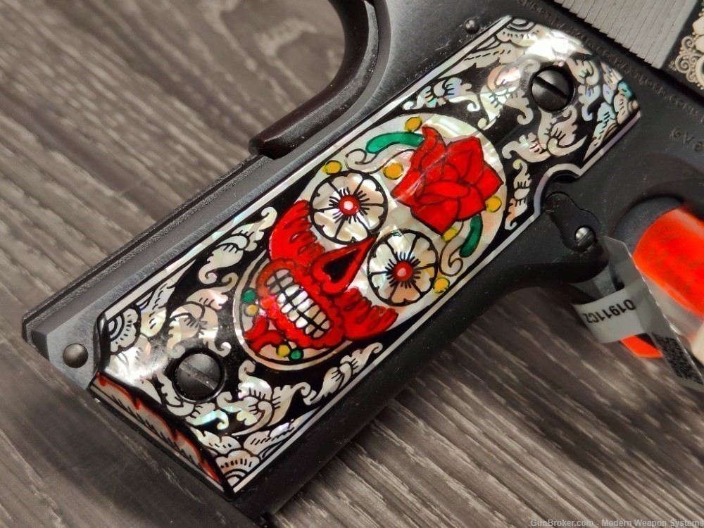 COLT 1911 DAY OF THE DEAD 1.0 O1911C-45 ENGRAVED COLT-img-8