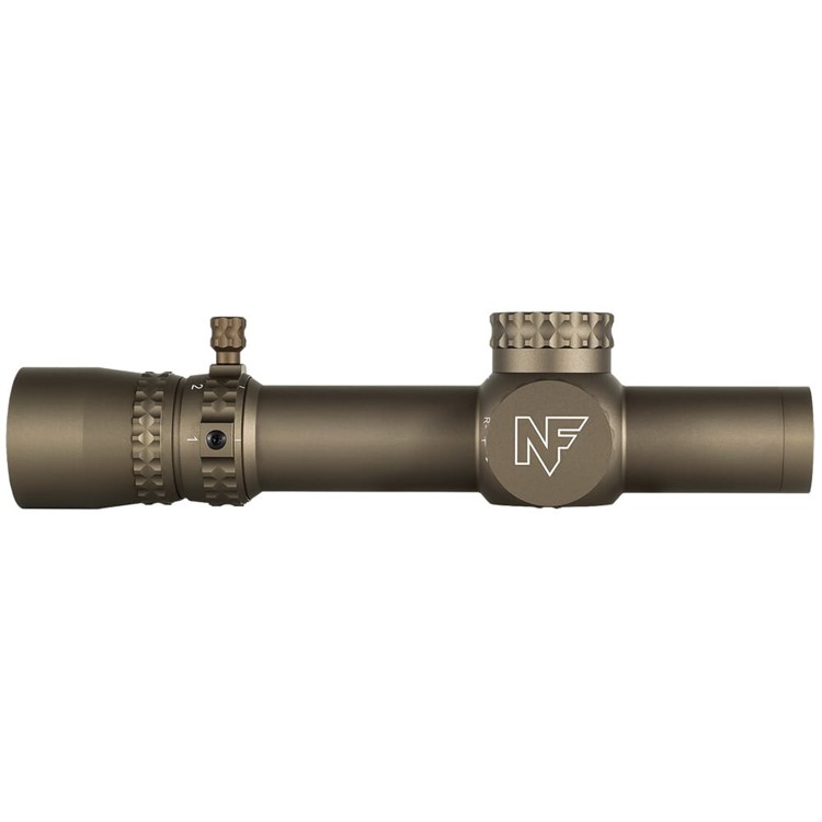 Nightforce NX8 1-8x24mm F1 ZeroStop .5 MOA Capped E/W PTL FC-MOA Dark Earth-img-3