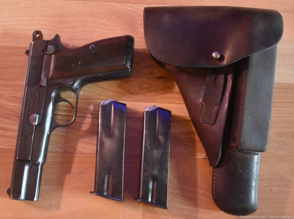 FN High Power Browning WWII 9mm German marked holster-img-0