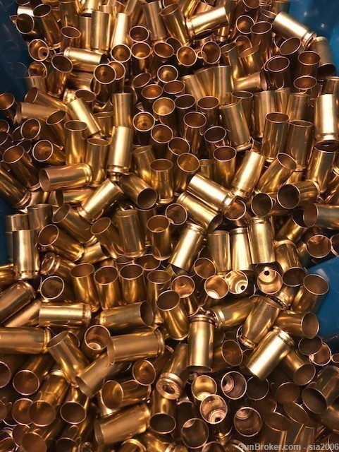 Brass Cases - 9mm – Once Fired - Reprocessed - Unprimed - 250 Count-img-1