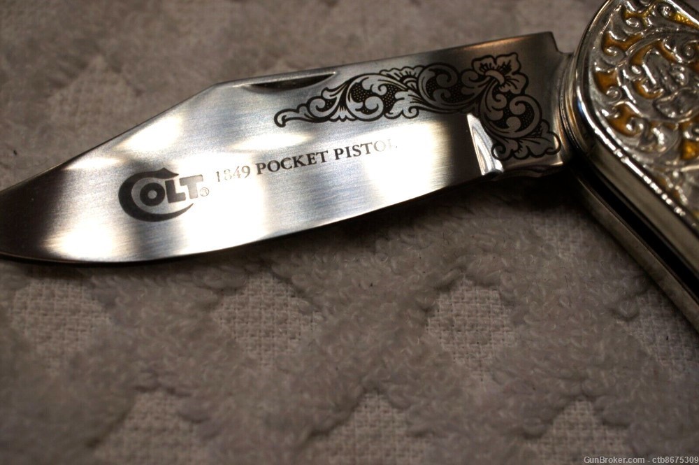 Colt 1849 POCKET PISTOL Collector Knife Franklin Mint-img-2