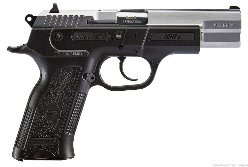Sar USA B69ST B6 9mm Luger 4.50" 17+1 Black Stainless Steel SALE!-img-0