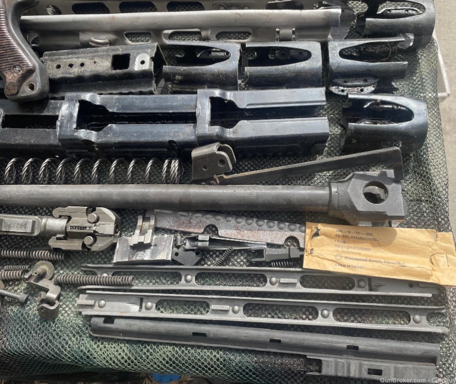 MG42 M53 Parts Kit W/Extra Pieces, Some Saw Cut, Some Torch 8mm Live Barrel-img-17
