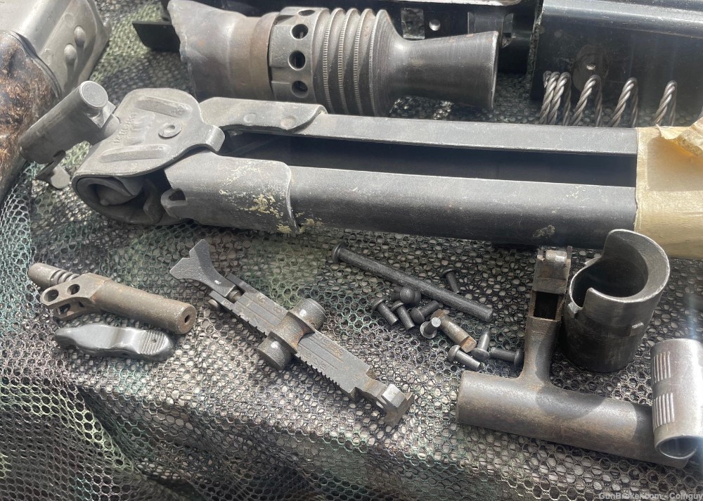 MG42 M53 Parts Kit W/Extra Pieces, Some Saw Cut, Some Torch 8mm Live Barrel-img-3
