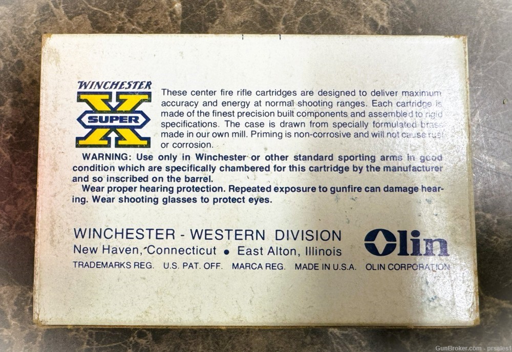 Full Vintage box of Winchester Super X 270 Winchester Silvertip Ammunition -img-2