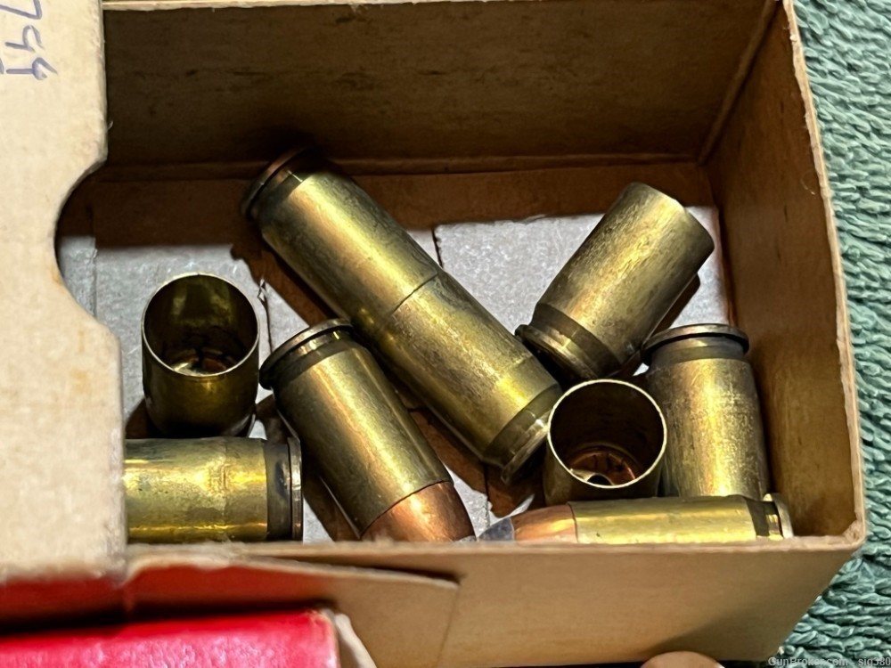 VINTAGE 380 AMMO BOXES BRASS / 34RDS-img-5