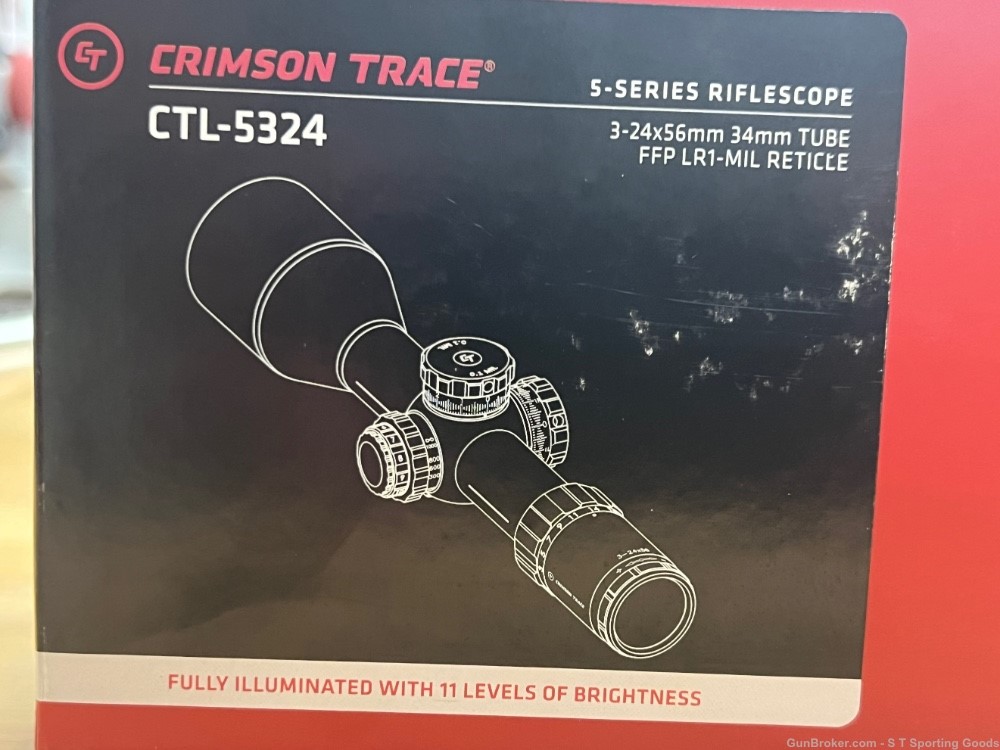 NEW Crimson trace CTL-5324 3-24 x 56mm 34mm tube TACTICAL RIFLE SCOPE-img-5