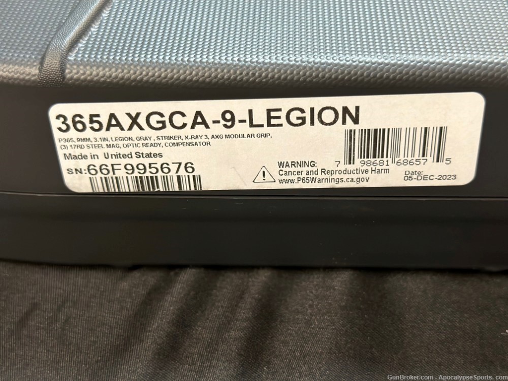 Sig P365 AXG Legion Sig Sauer P365XL AXG-Legion Sig-P365 Legion AXG -img-13