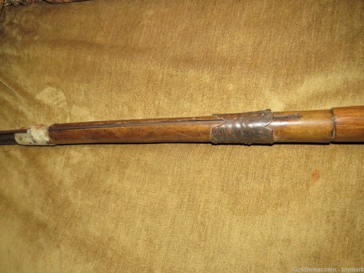 ANTIQUE 1840s AMERICAN INDIAN & TRAPPER FUR TRADE PERCUSSION LOCK MUSKET-img-29
