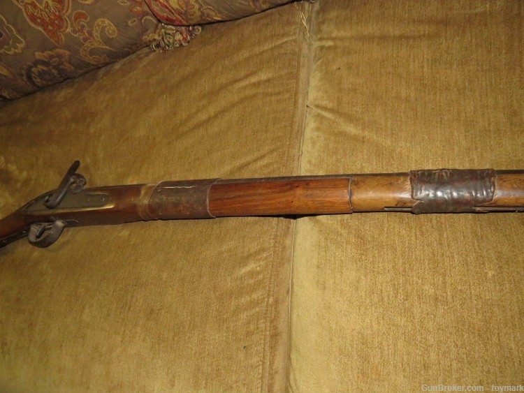 ANTIQUE 1840s AMERICAN INDIAN & TRAPPER FUR TRADE PERCUSSION LOCK MUSKET-img-4