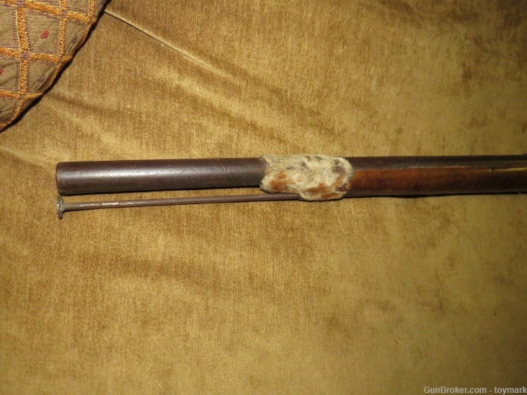ANTIQUE 1840s AMERICAN INDIAN & TRAPPER FUR TRADE PERCUSSION LOCK MUSKET-img-23