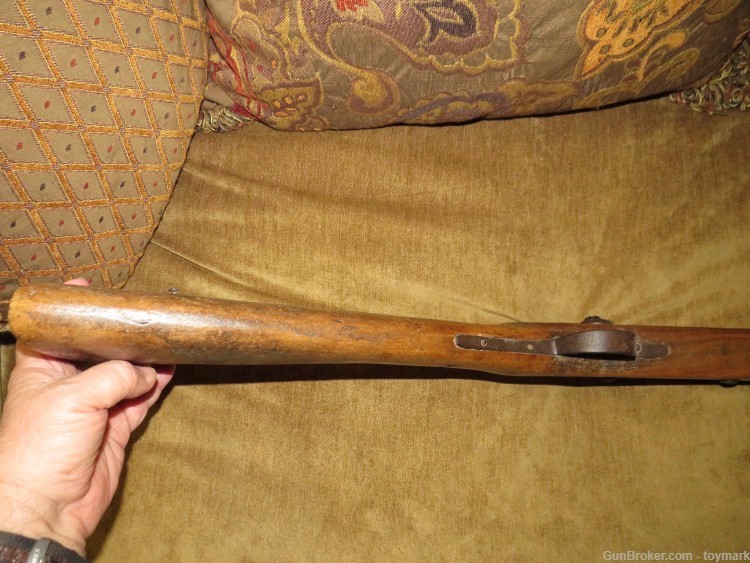 ANTIQUE 1840s AMERICAN INDIAN & TRAPPER FUR TRADE PERCUSSION LOCK MUSKET-img-10