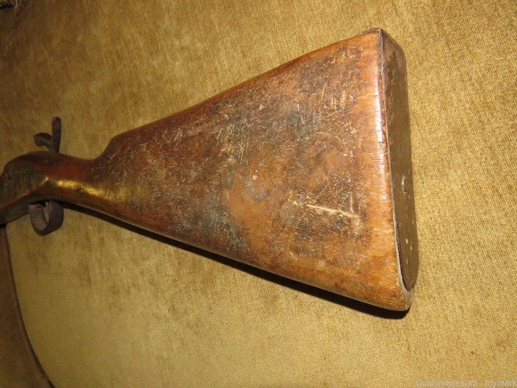 ANTIQUE 1840s AMERICAN INDIAN & TRAPPER FUR TRADE PERCUSSION LOCK MUSKET-img-13