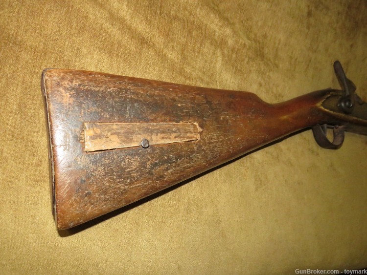 ANTIQUE 1840s AMERICAN INDIAN & TRAPPER FUR TRADE PERCUSSION LOCK MUSKET-img-3