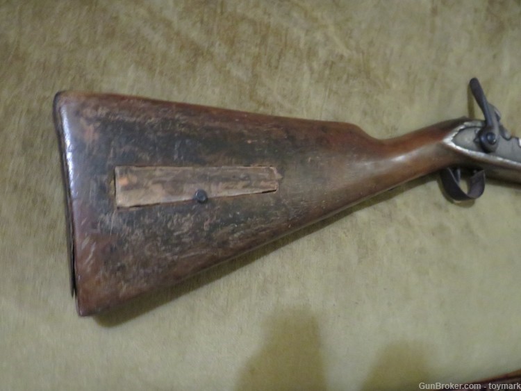 ANTIQUE 1840s AMERICAN INDIAN & TRAPPER FUR TRADE PERCUSSION LOCK MUSKET-img-2