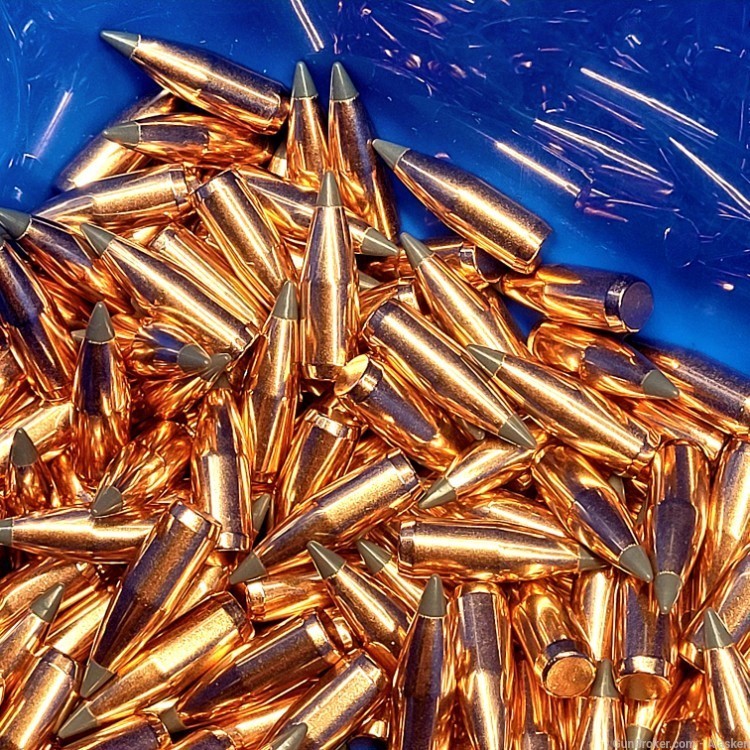 $0.18 ea 1,000 bullets Hornady 22 Caliber Bullets 224 50 Grains V-Max, Bulk-img-1