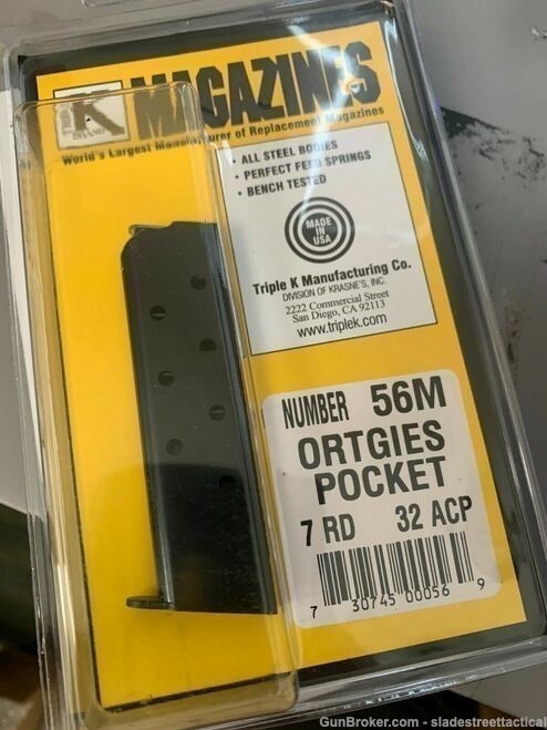 ORTGIES POCKET .32ACP 7 RD MAGAZINE Mag Mags 32 Made in the USA!-img-0