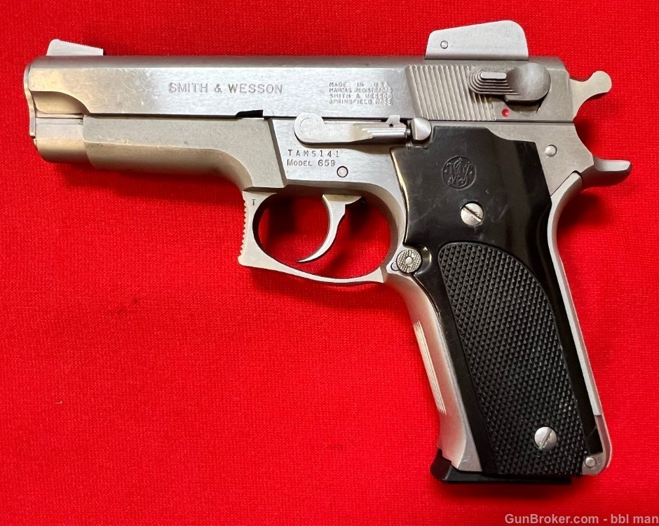 S&W 9mm Model 659 Stainless Steel Pistol-img-0