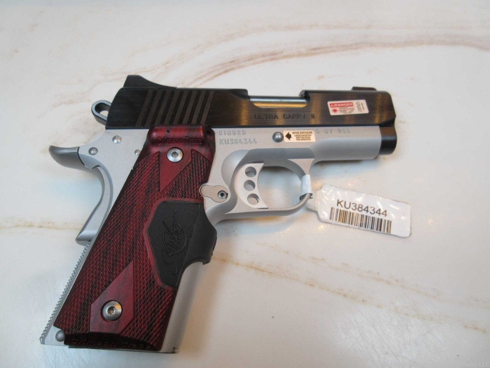 Kimber Ultra Carry II .45 ACP Two-Tone with Laser Grips 7+1 3" barrel 1911-img-1