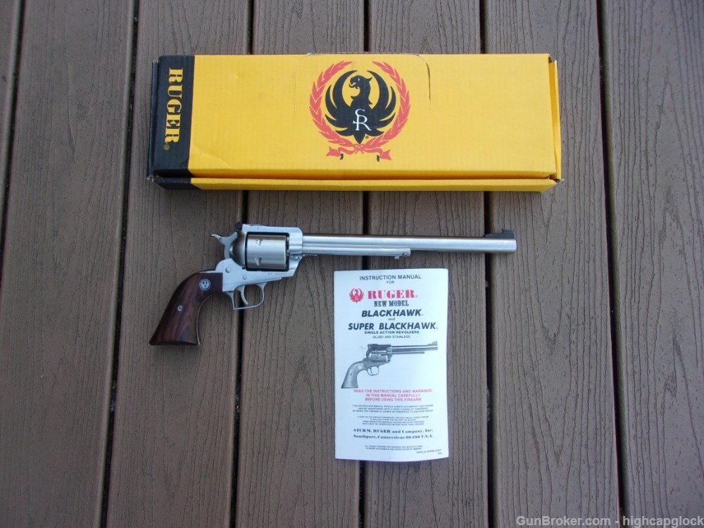 Ruger Super Blackhawk .44 Mag 10.5" Stainless Revolver 1984 SO NICE $1START-img-22