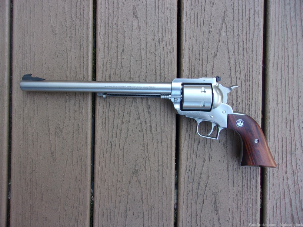 Ruger Super Blackhawk .44 Mag 10.5" Stainless Revolver 1984 SO NICE $1START-img-6