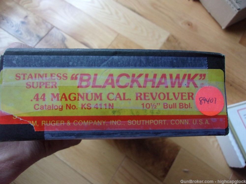 Ruger Super Blackhawk .44 Mag 10.5" Stainless Revolver 1984 SO NICE $1START-img-25