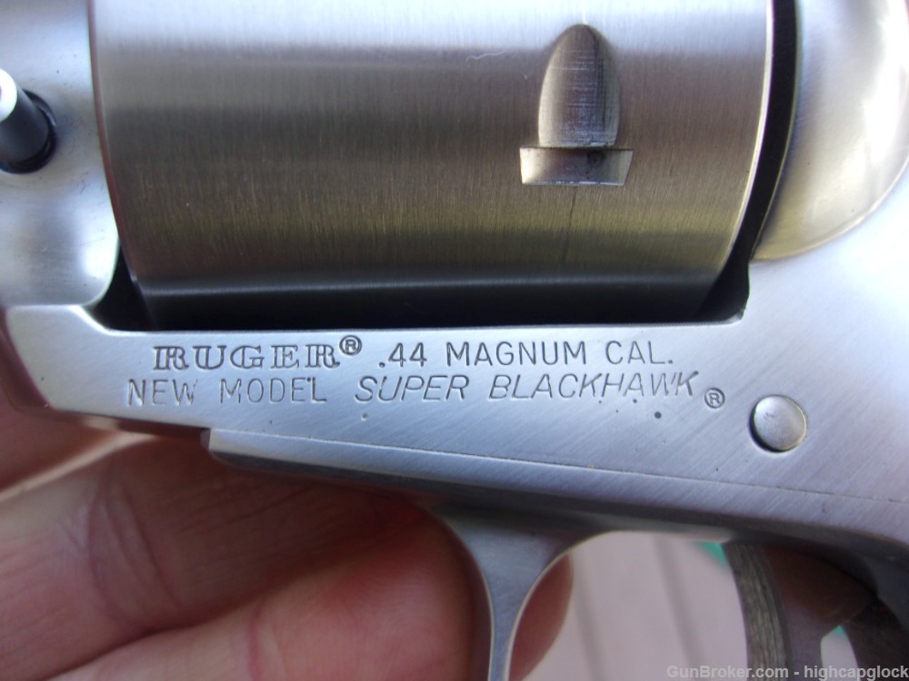 Ruger Super Blackhawk .44 Mag 10.5" Stainless Revolver 1984 SO NICE $1START-img-10