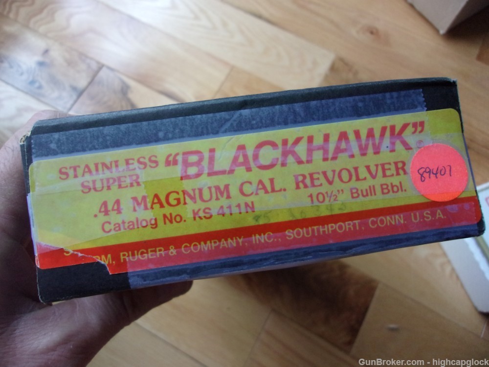 Ruger Super Blackhawk .44 Mag 10.5" Stainless Revolver 1984 SO NICE $1START-img-24