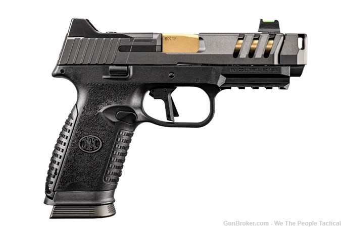 FN America 509 CC EDGE XL 9MM Pistol 17+1 OR FO GOLD TIN 4" Barrel Comp NEW-img-1