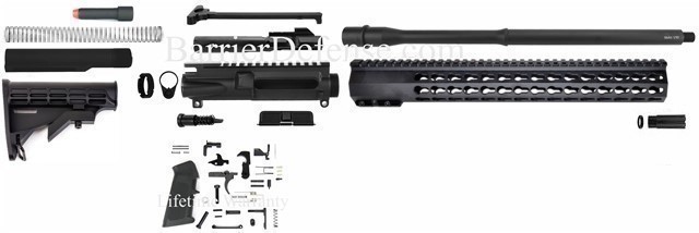 U-Build AR-15 9mm 16" Complete Rifle Kit Glock/Colt w/ KeyMod Hand Guard-img-0