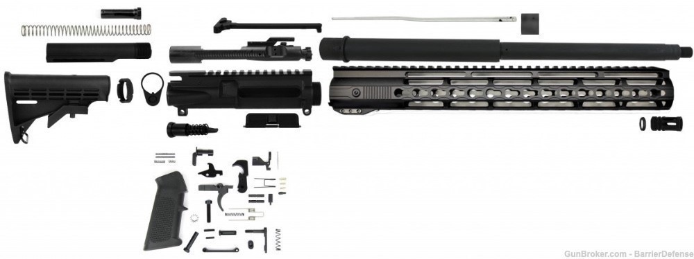 U-Build 7.62x39 AR15 16" H-Bar Complete Kit KeyMod AR-15 7.62 X 39-img-0