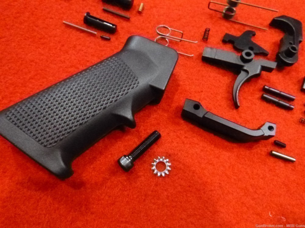 AR 15 Complete Lower Parts Kit, Mil-Spec, with Enhanced Trigger Guard-img-4