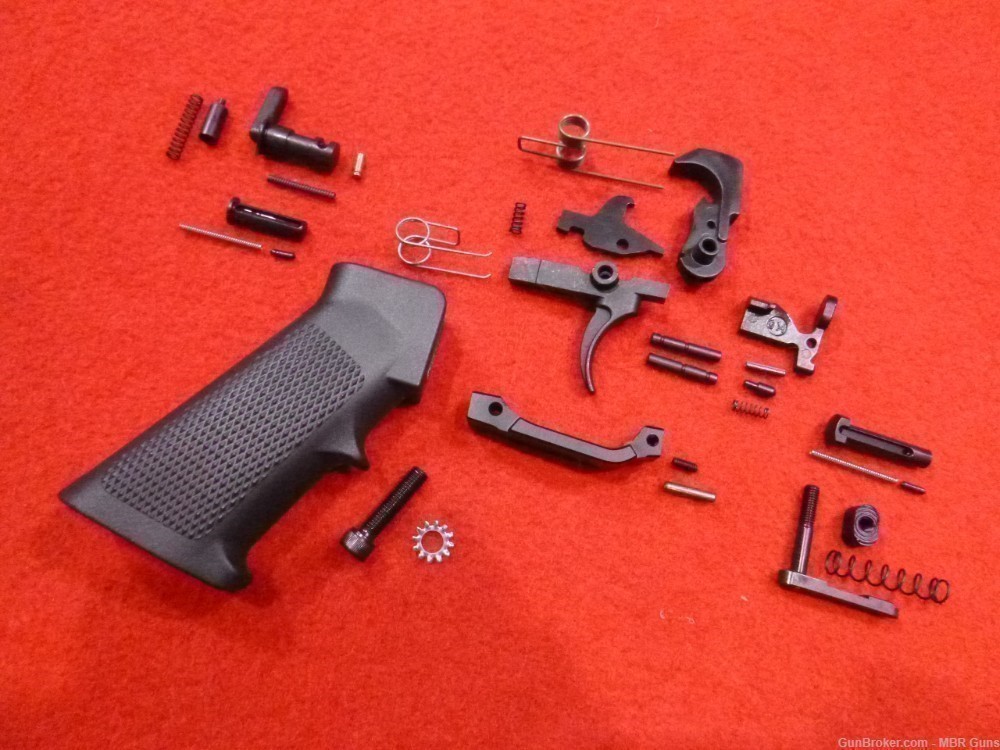 AR 15 Complete Lower Parts Kit, Mil-Spec, with Enhanced Trigger Guard-img-0
