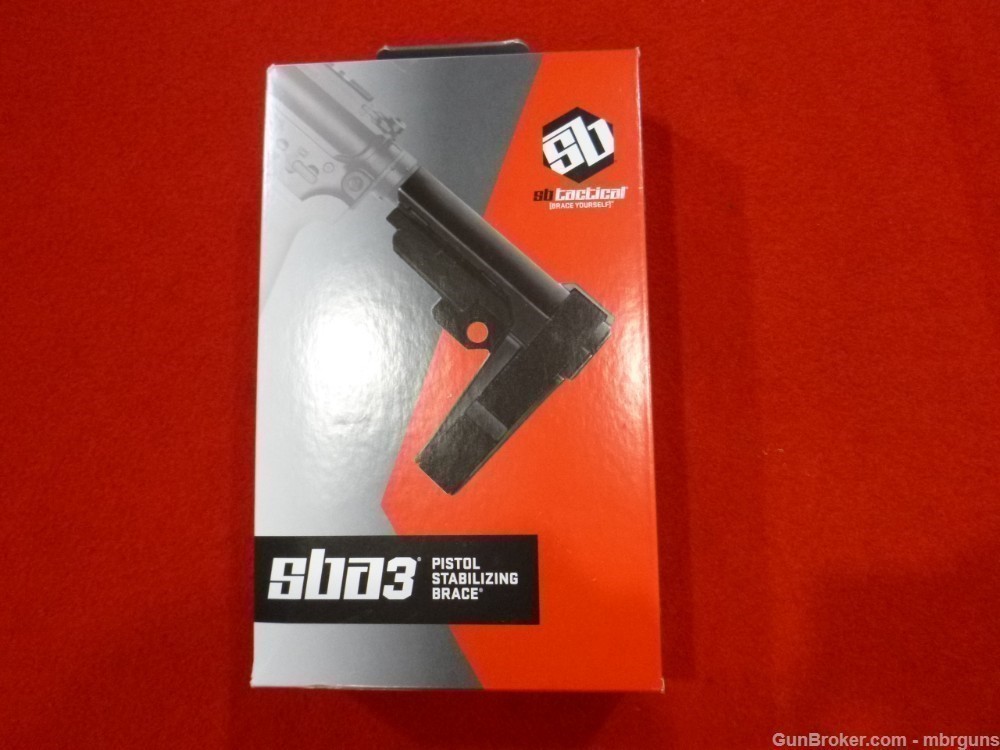 SBA3 SB Tactical AR Pistol Brace w/ Adjustable Buffer Tube Black SBA3-01-SB-img-1