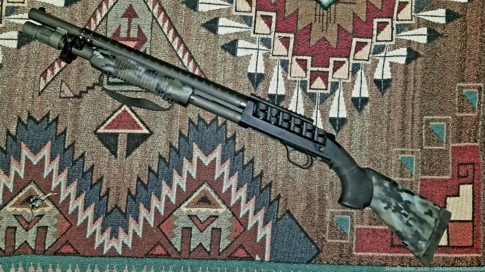MOSSBERG 590 A1 Heat Shield Tactical Shotgun A1 12 Gauge CUSTOM ROUGH MOD-img-4