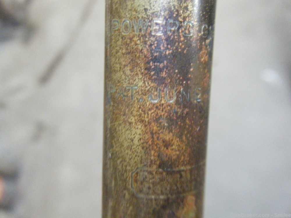 orig 1896 vintage CM Powers 6 pc. cleaning rod w/ oiler screwdriver & brush-img-5