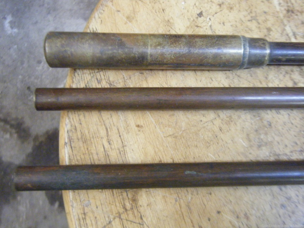 orig 1896 vintage CM Powers 6 pc. cleaning rod w/ oiler screwdriver & brush-img-2