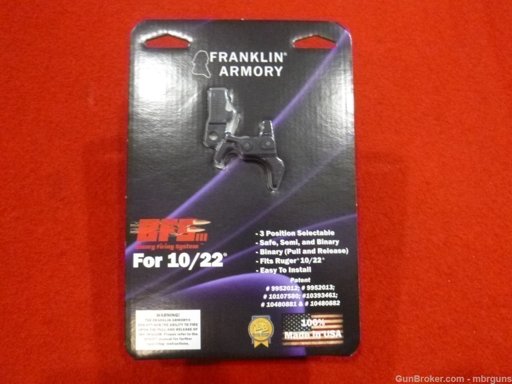 Franklin Armory 10/22 Binary Trigger BFSIII 22-C1 In Stock Fast Shipping-img-2