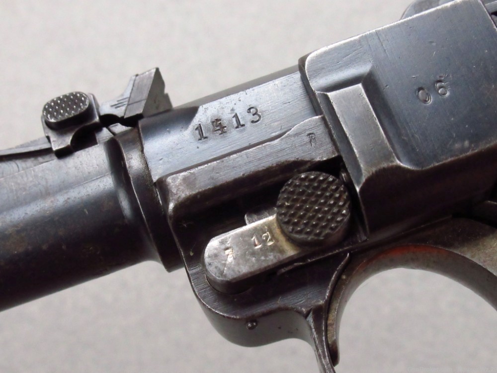 Rare 1914 - 1917 Erfurt DWM Artillery Luger P08 German Pistol 9mm Mauser-img-16