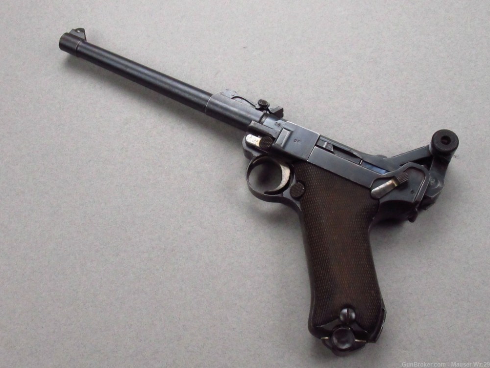 Rare 1914 - 1917 Erfurt DWM Artillery Luger P08 German Pistol 9mm Mauser-img-119