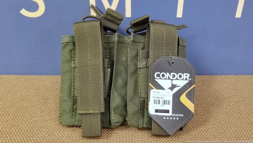 Six 20rd Check Mate M1A Magazines + 2 Condor Double Mag Kangaroo Pouches-img-3
