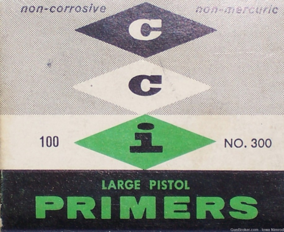 CCI No. 300 LPP Large Pistol Primers 100 Piece Trays #50012 / 0012-img-0