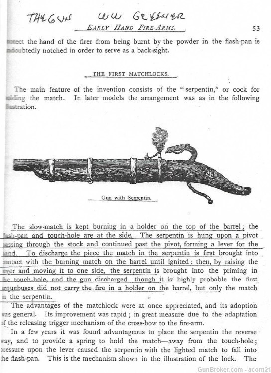 Arquebus, First Matchlock, With Serpentin Or Cock, 46 1/2, Sixteeth Century-img-25