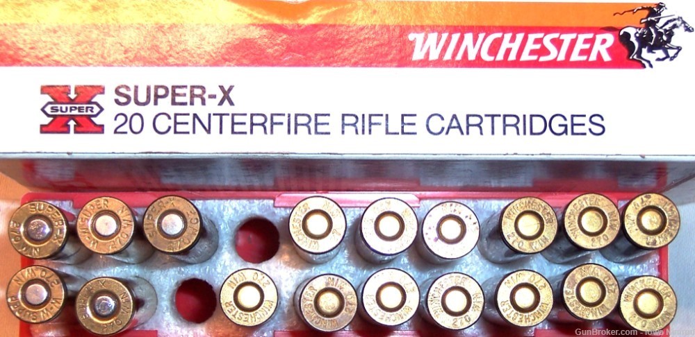 Winchester® Super-X 270 Win 130 Grain Power-Point SP 18 Rounds X2705-img-1