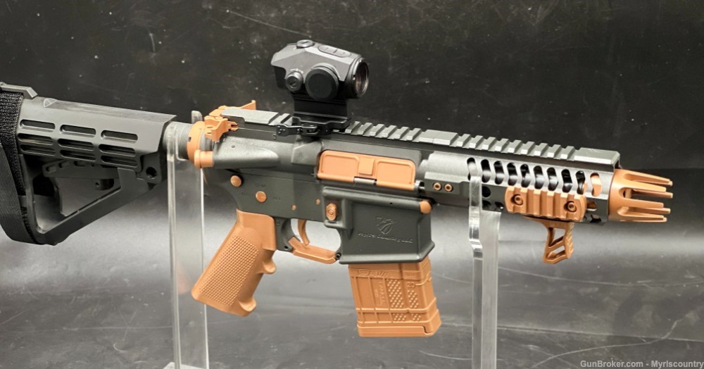 AR15 Myrls Micro 300 5" AR-15 Sig Grey/Riot Rust Zombie Pistol AR15-img-6