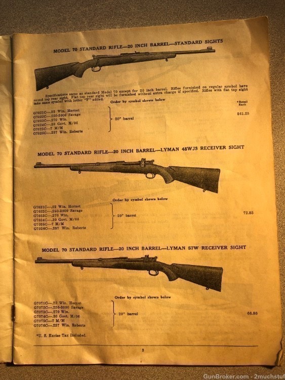 Orig 1939 WINCHESTER 34P. Arms Access CATALOG Price List Model 12 21 Extras-img-2