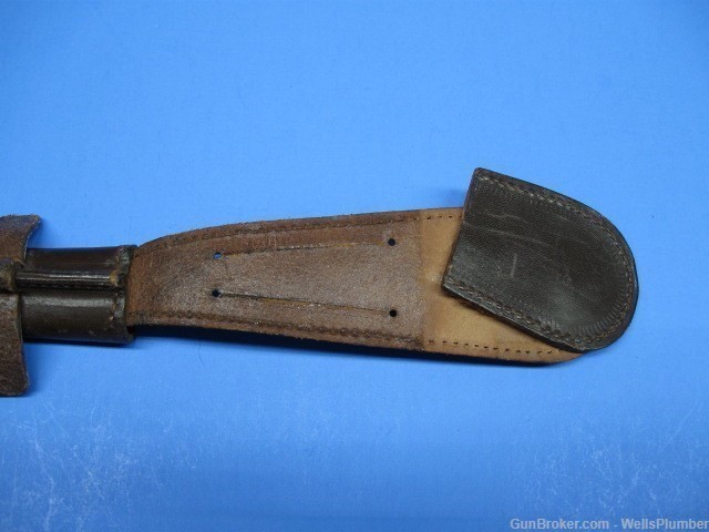 BRITISH WWII 3RD PATTERN F/S STILETTO FIGHTING KNIFE WITH SCABBARD-img-3