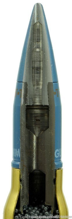US PGU-30 A/B 20mm x 102 TP-T ROUND CUTAWAY INERT-img-1
